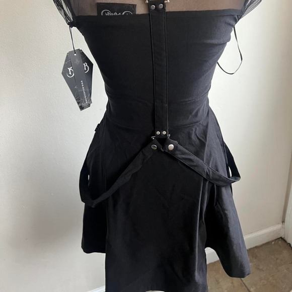 killstar kounter kulture mni dress with mesh and strap details size xs - Picture 5 of 5